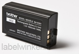 BA-E001 Li-ion batterij voor PT-H500 | Labelwinkel